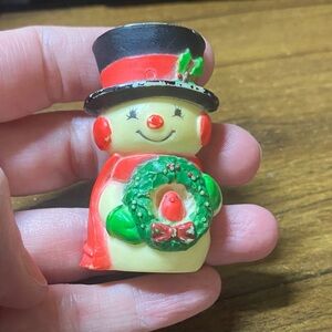 Hallmark Vintage "Merry Miniature" Christmas Holiday Lapel Pin Or Brooch